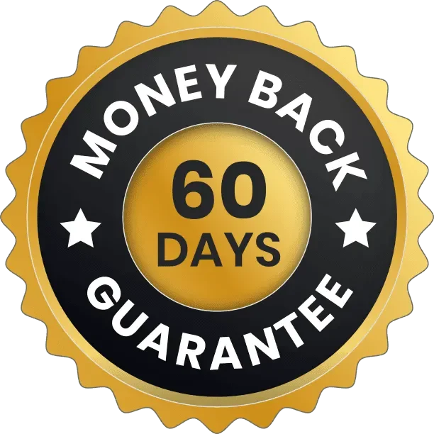 VirileFlow 60-day money-back guarantee badge